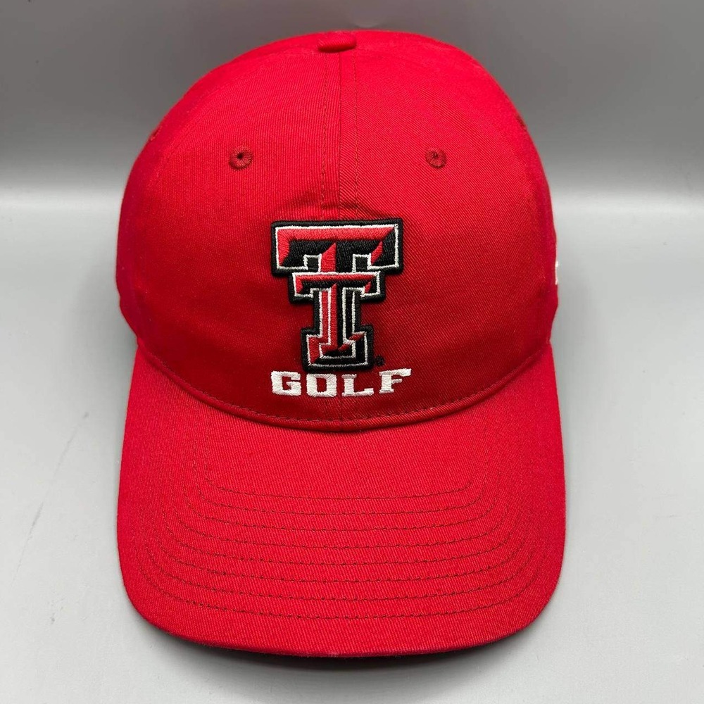 Texas Tech Red Raiders Hat Men Red Under Armour Strap Back Cap Cotton New